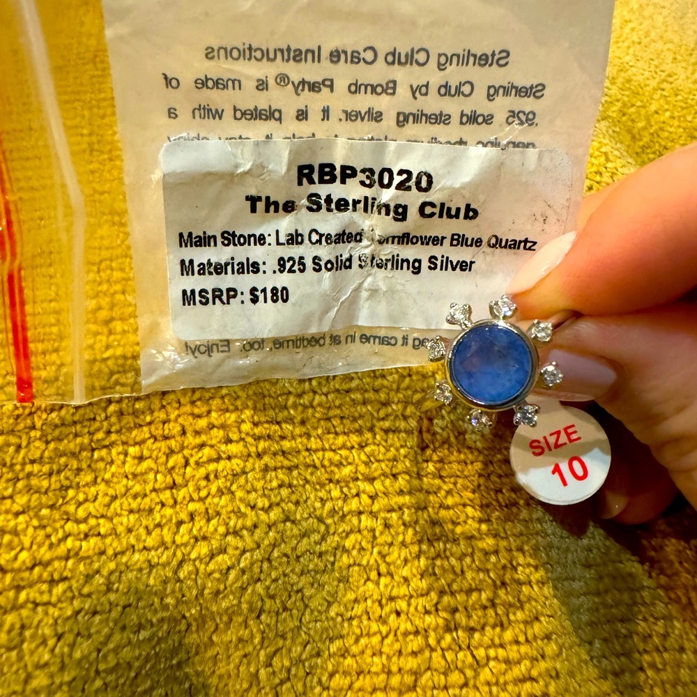 Bomb Party Brand Sterling Silver Size 10 Ring